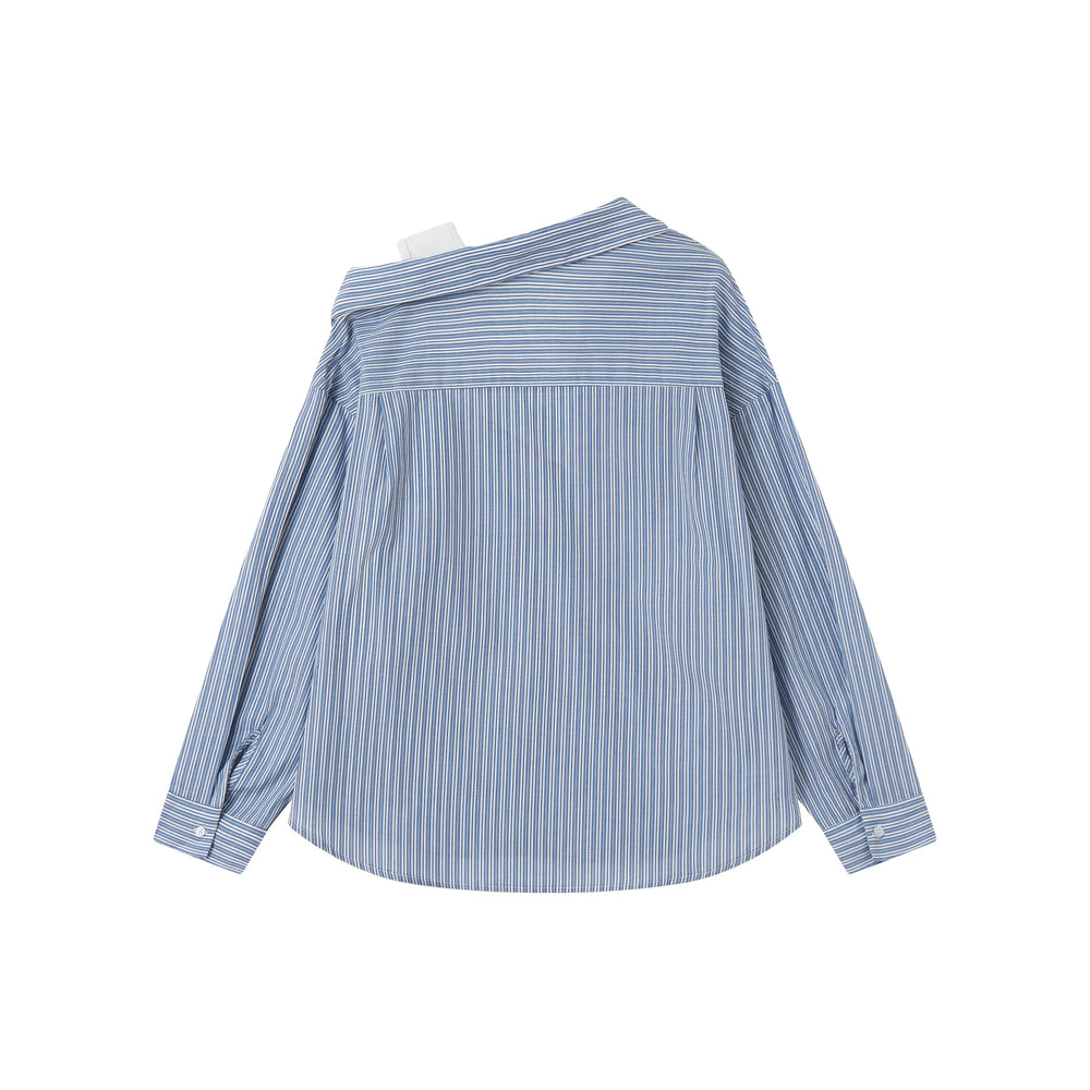 An image of a   31867 Layered Off Shoulder Shirt by  Mirra Masa