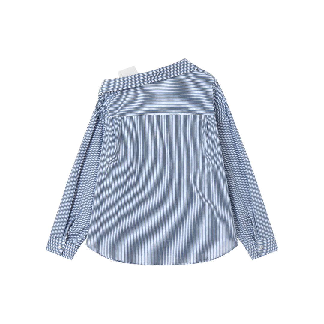 An image of a   31867 Layered Off Shoulder Shirt by  Mirra Masa