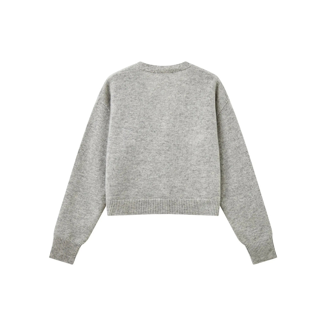 An image of a   31327 Crewneck Knitwear T-Shirt by  Mirra Masa