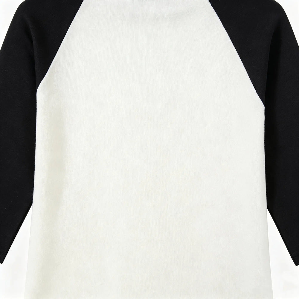 An image of a   31876 Contrast Raglan-Sleeve Top by  Mirra Masa