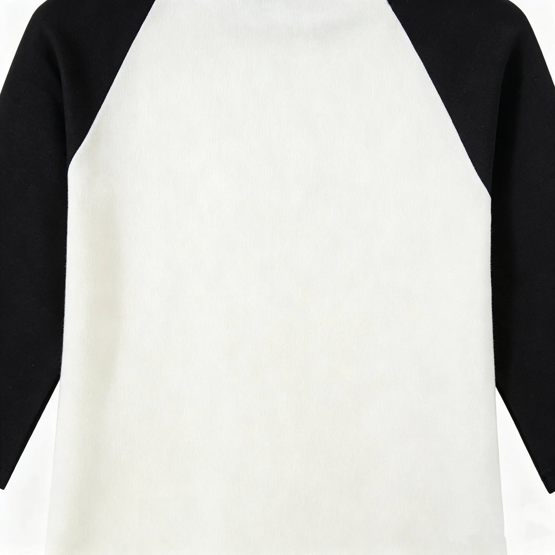 An image of a   31876 Contrast Raglan-Sleeve Top by  Mirra Masa