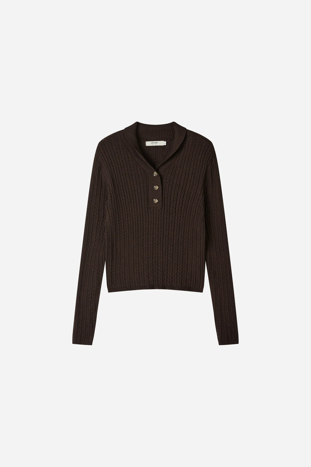 An image of a   31880 Ribbed Polo Knit by  Mirra Masa