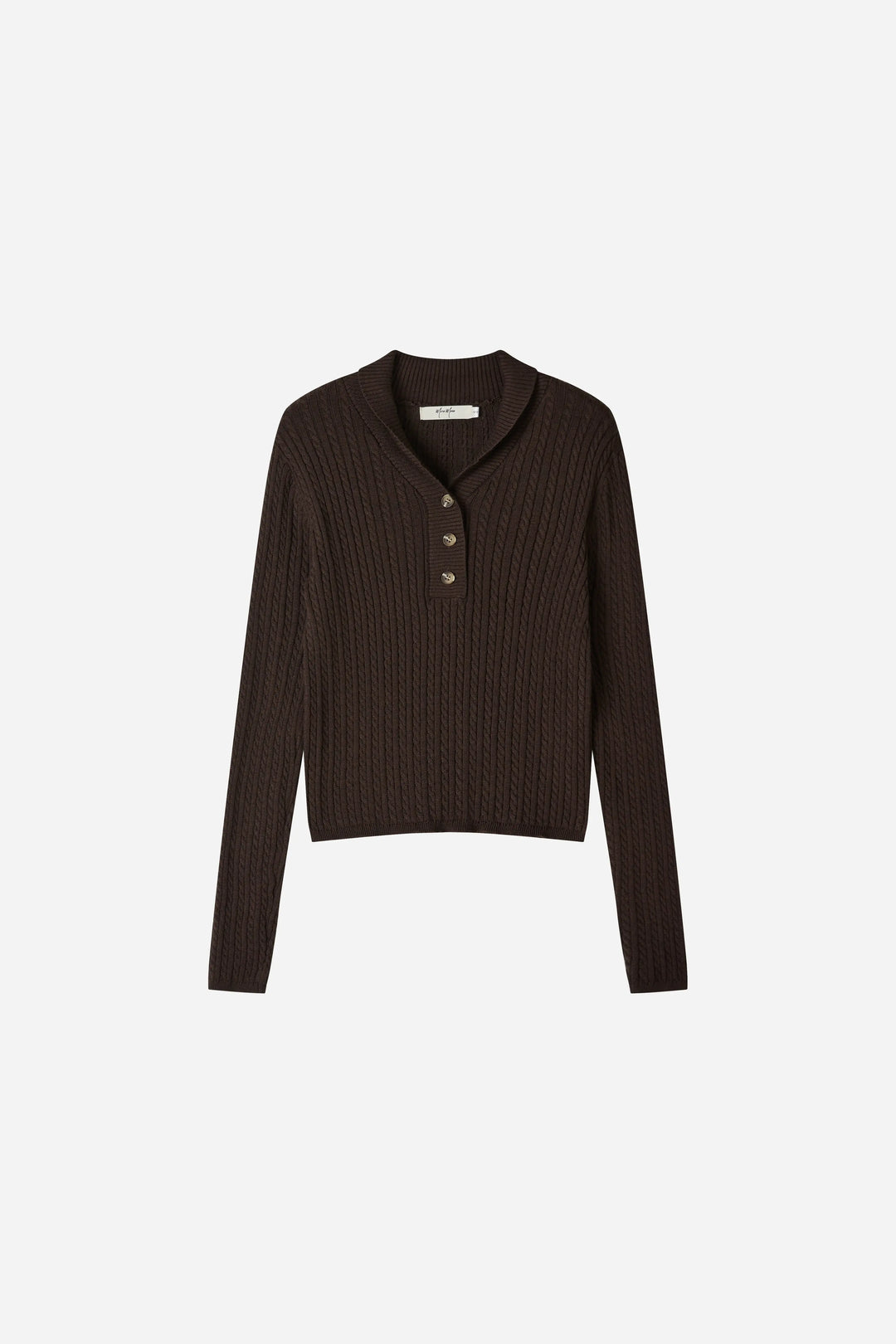 An image of a   31880 Ribbed Polo Knit by  Mirra Masa