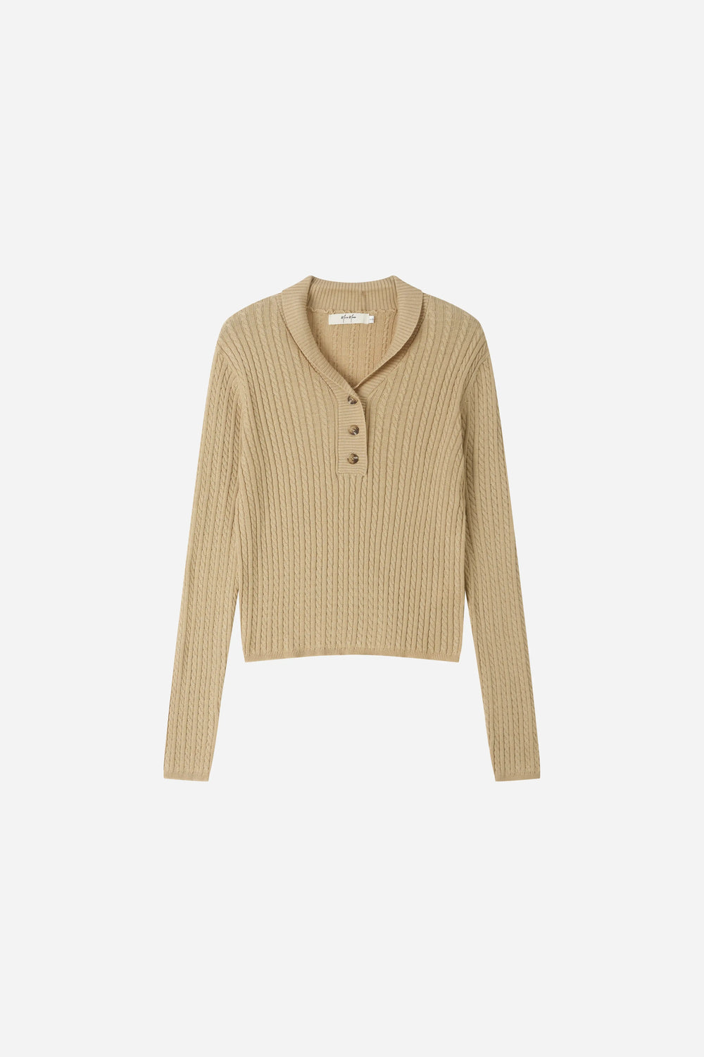An image of a   31880 Ribbed Polo Knit by  Mirra Masa