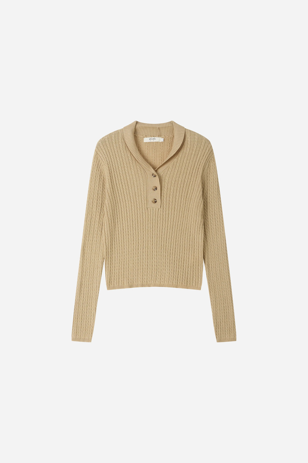 An image of a   31880 Ribbed Polo Knit by  Mirra Masa