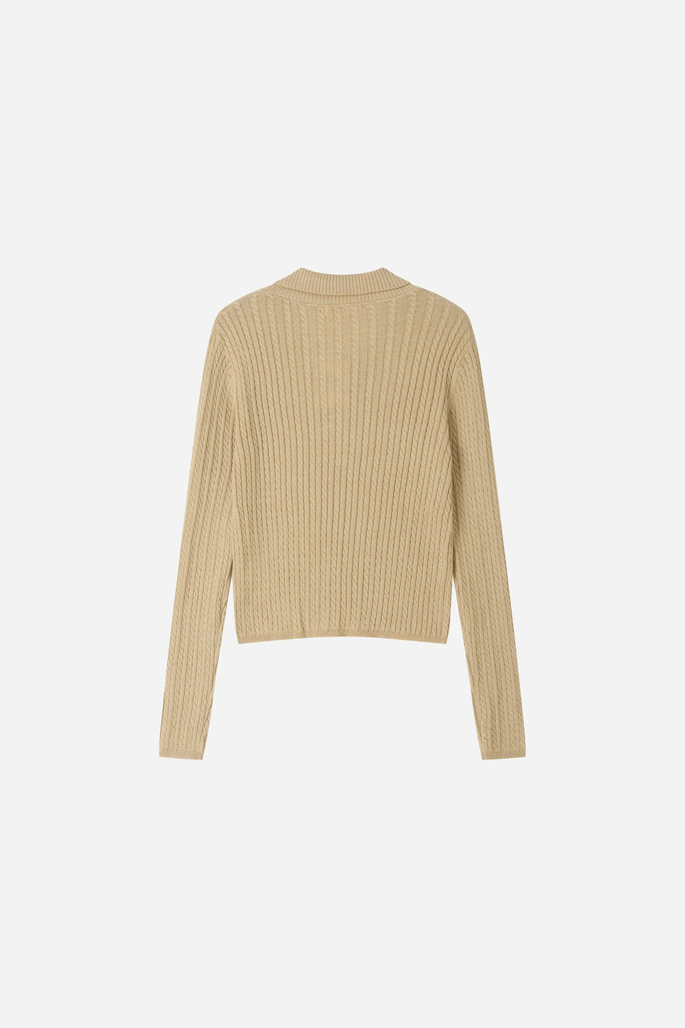 An image of a   31880 Ribbed Polo Knit by  Mirra Masa