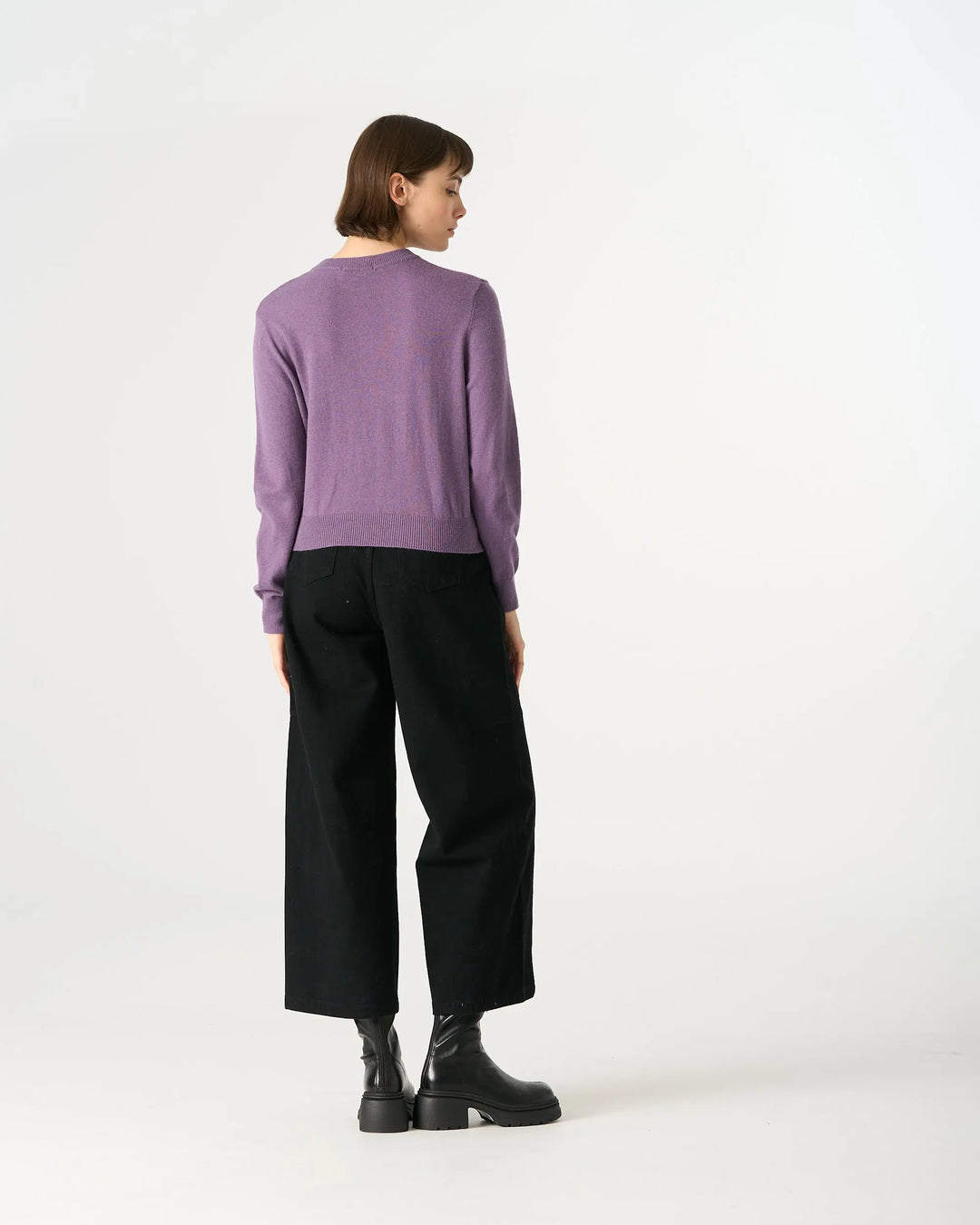 An image of a   31896 Wool Blend Heart Cardigan by  Mirra Masa