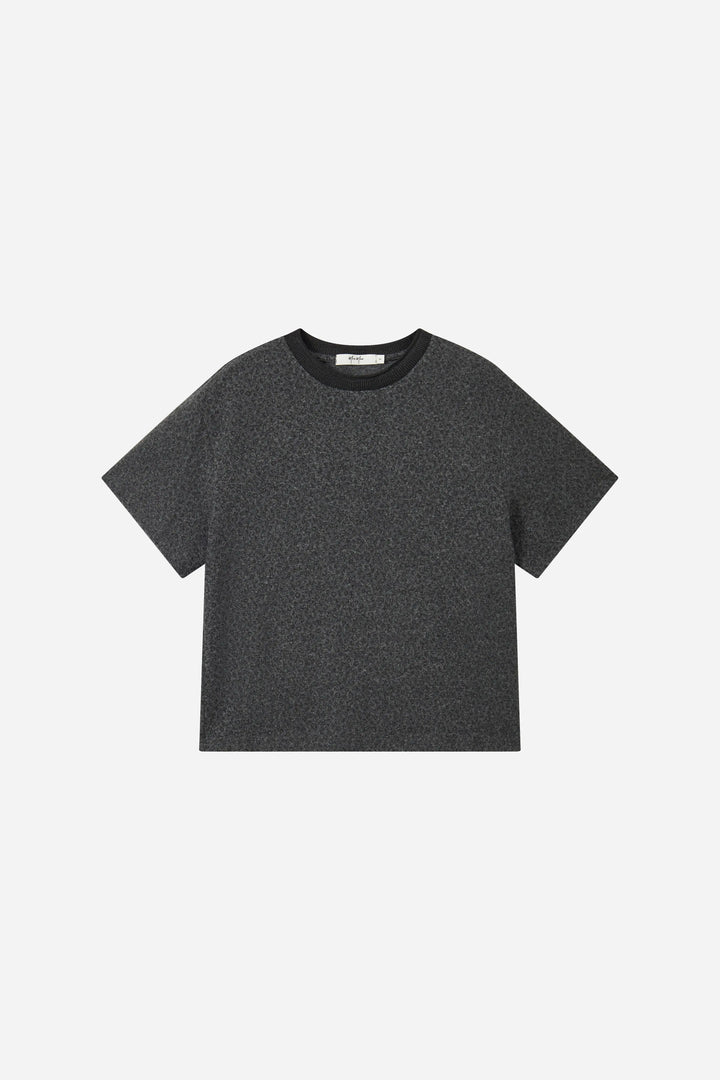 An image of a   31915 Tonal Animal-Print Crew-Neck T-Shirt by  Mirra Masa