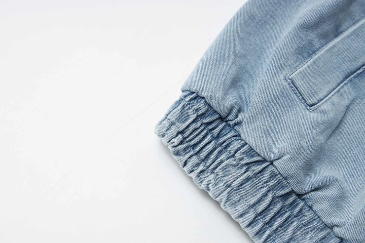 An image of a   31979 Dropped Shoulder Denim Jacket by  Mirra Masa