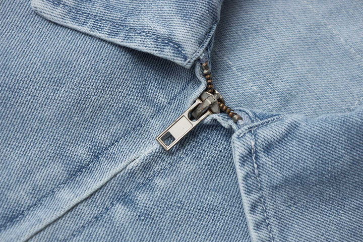 An image of a   31979 Dropped Shoulder Denim Jacket by  Mirra Masa