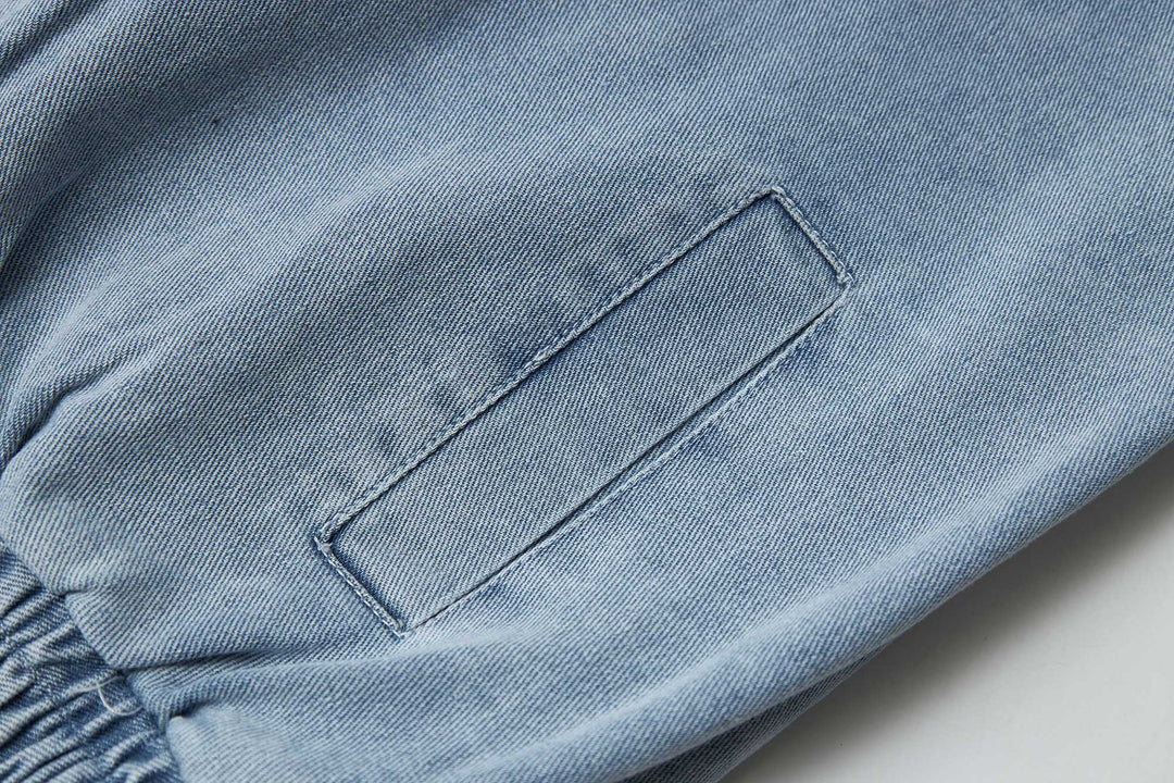 An image of a   31979 Dropped Shoulder Denim Jacket by  Mirra Masa