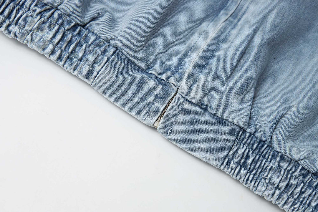 An image of a   31979 Dropped Shoulder Denim Jacket by  Mirra Masa
