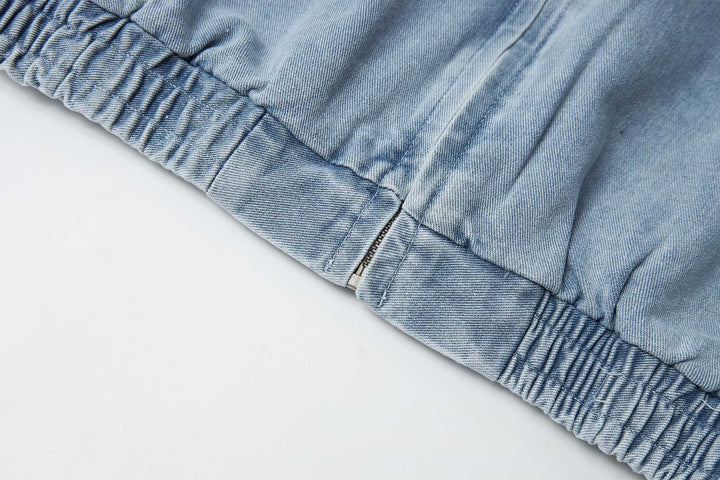An image of a   31979 Dropped Shoulder Denim Jacket by  Mirra Masa