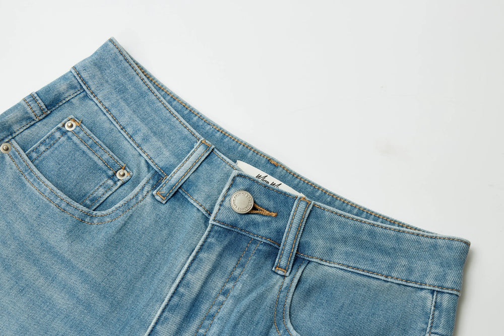 An image of a   32036 Cuffed Straight Leg Jeans by  Mirra Masa