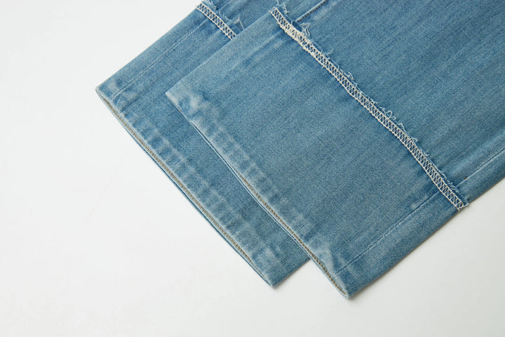 An image of a   32036 Cuffed Straight Leg Jeans by  Mirra Masa