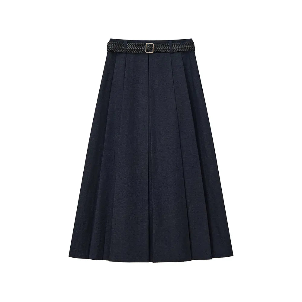 An image of a   32307 Pleated Midi Shirt by  Mirra Masa