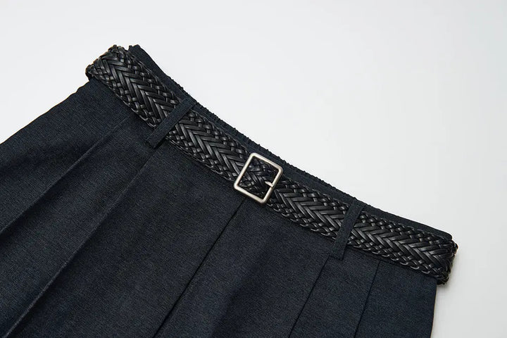 An image of a   32307 Pleated Midi Shirt by  Mirra Masa