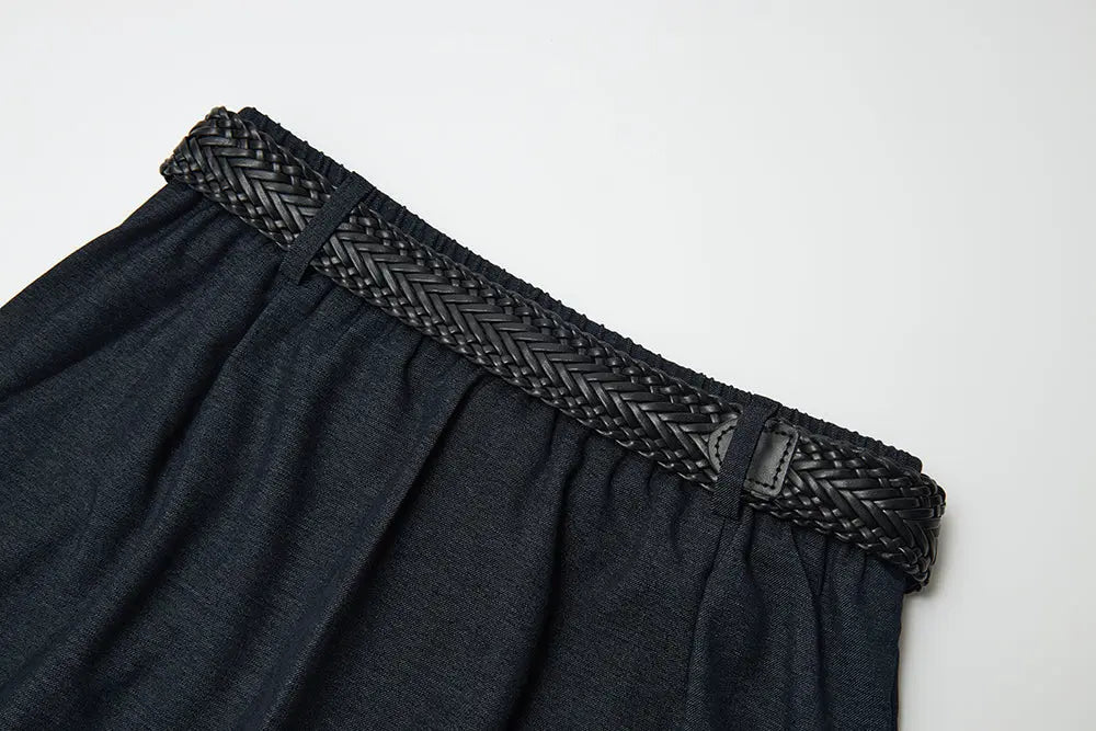 An image of a   32307 Pleated Midi Shirt by  Mirra Masa