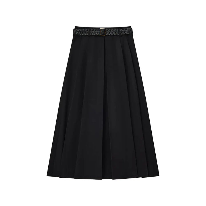 An image of a   32307 Pleated Midi Shirt by  Mirra Masa