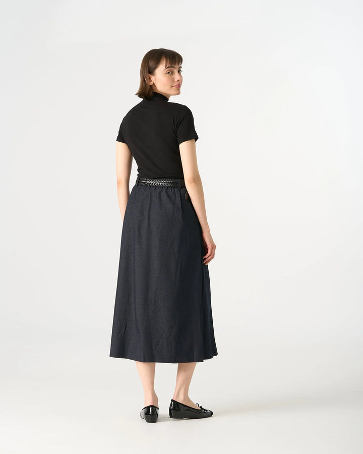 An image of a   32307 Pleated Midi Skirt by  Mirra Masa