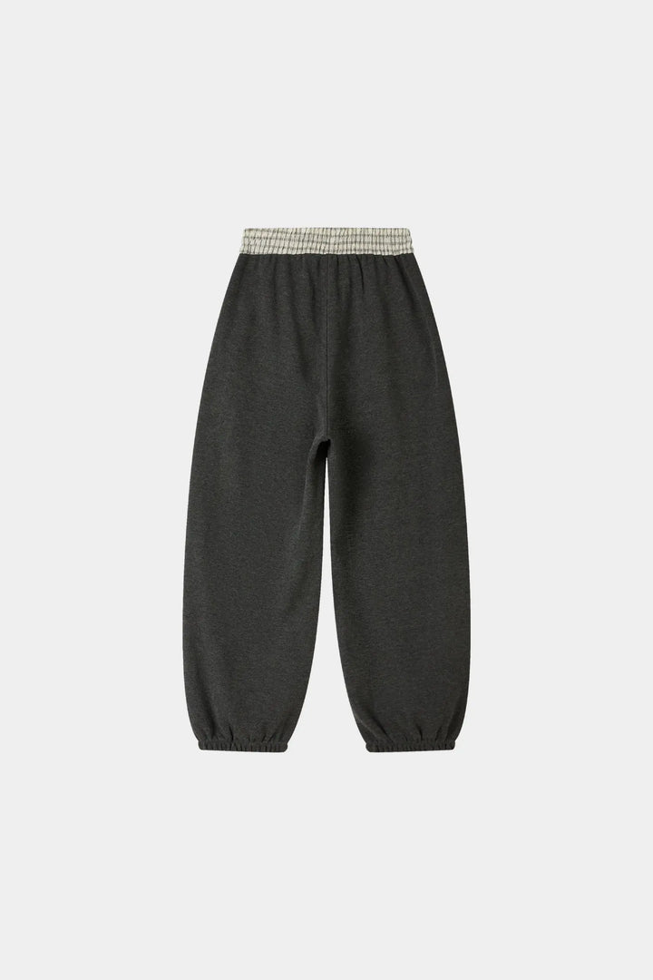 An image of a   32523 Two-Way Plaid Waist Sweatpants by  Mirra Masa