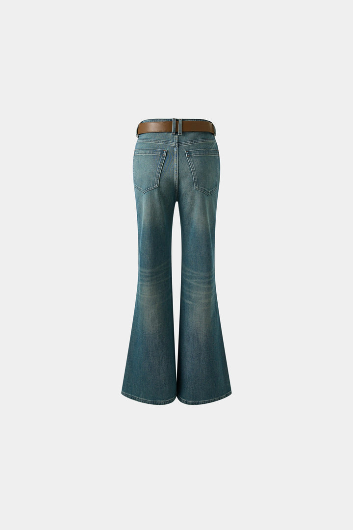 An image of a   32530 Stretch Flare Denim Jeans by  Mirra Masa