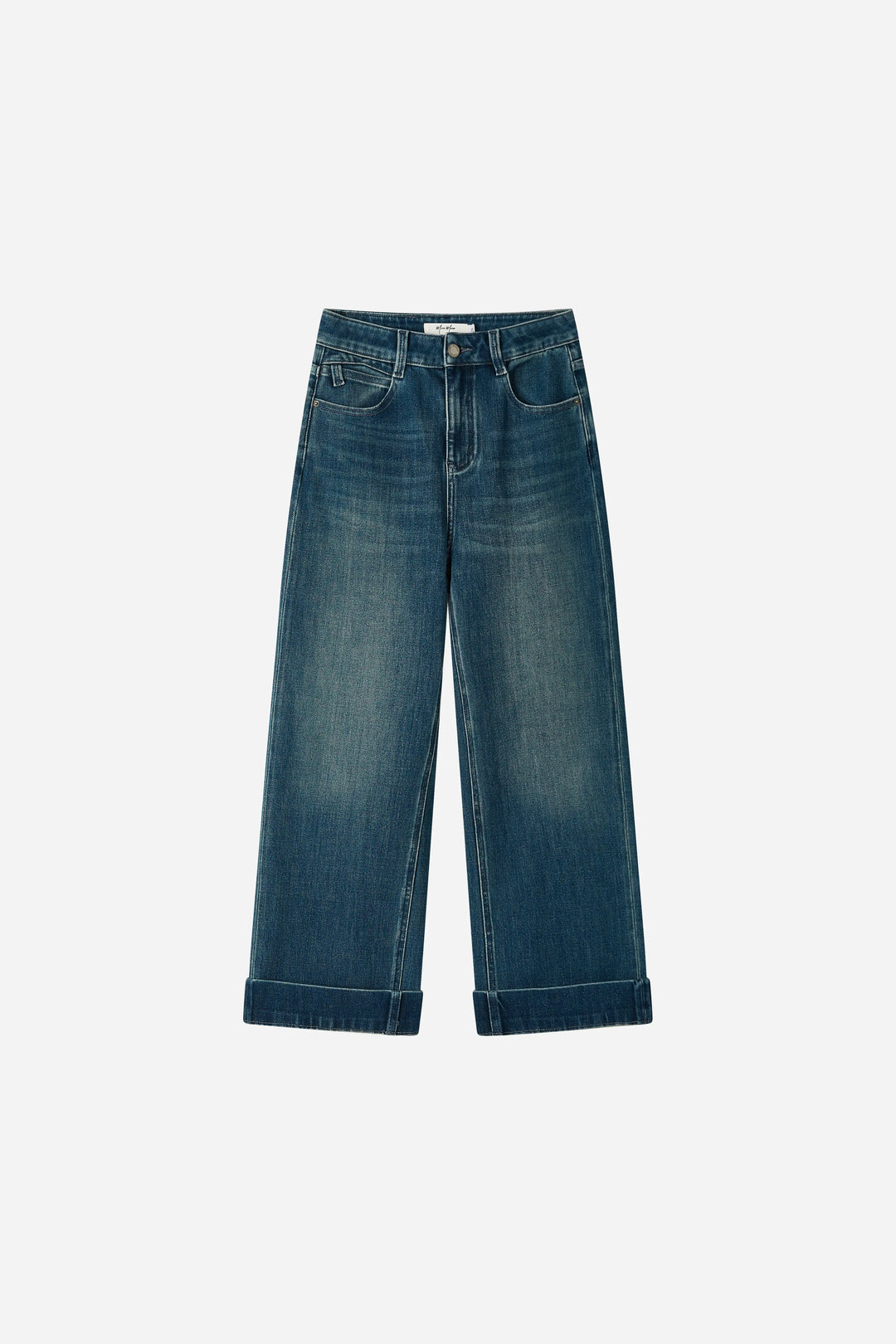 An image of a   32555 Cuffed Wide Leg Jeans by  Mirra Masa