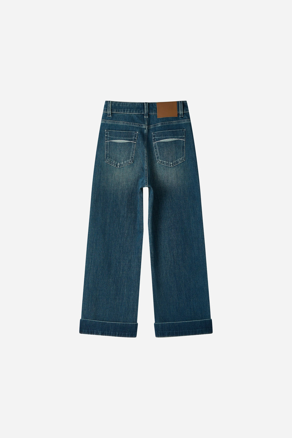 An image of a   32555 Cuffed Wide Leg Jeans by  Mirra Masa