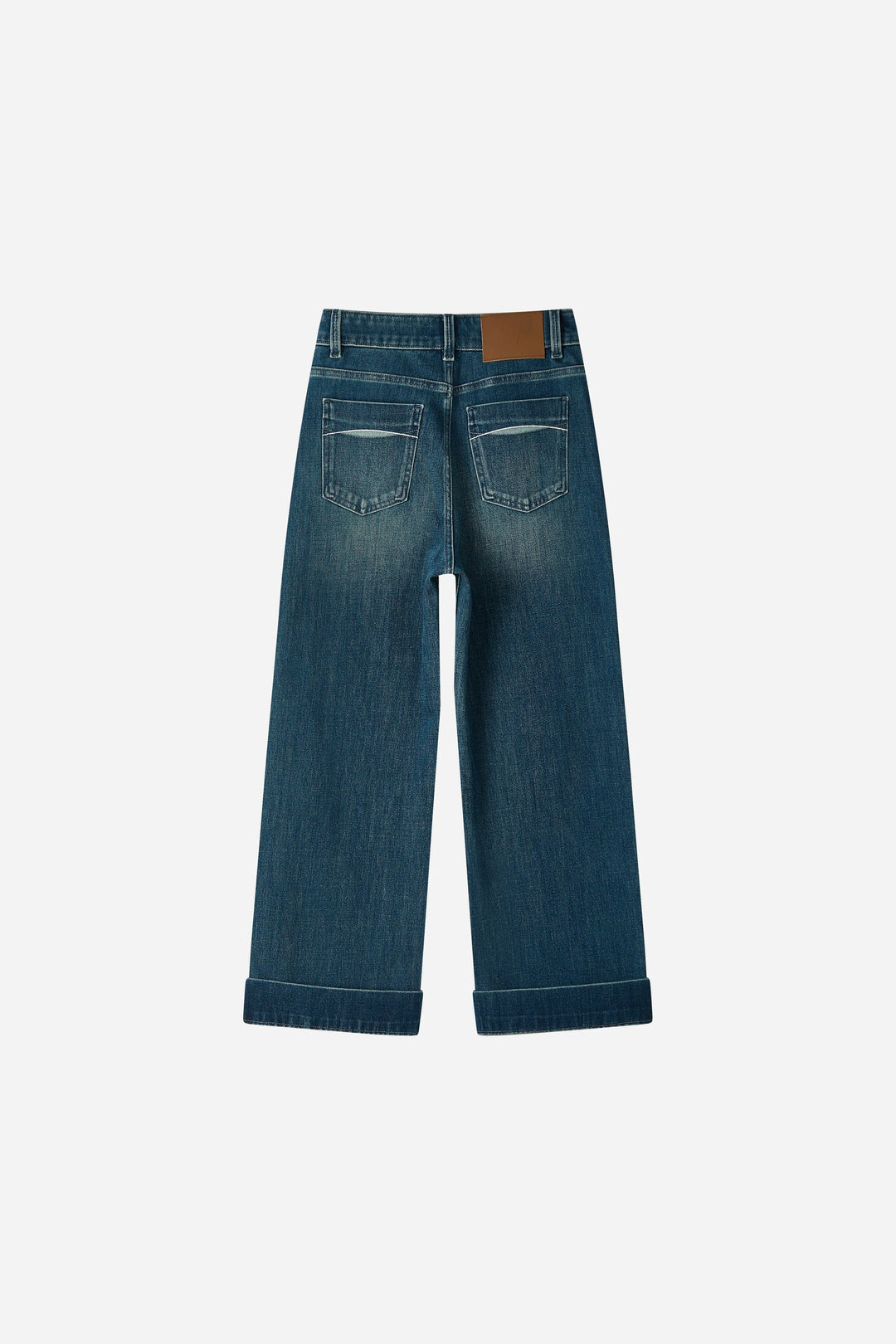 An image of a   32555 Cuffed Wide Leg Jeans by  Mirra Masa