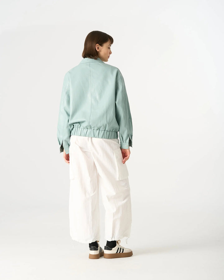 An image of a   3255C Vegan Leather Jacket by  Mirra Masa