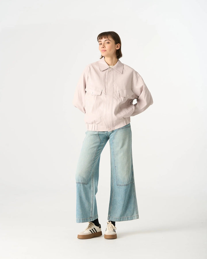 An image of a   3255C Vegan Leather Jacket by  Mirra Masa