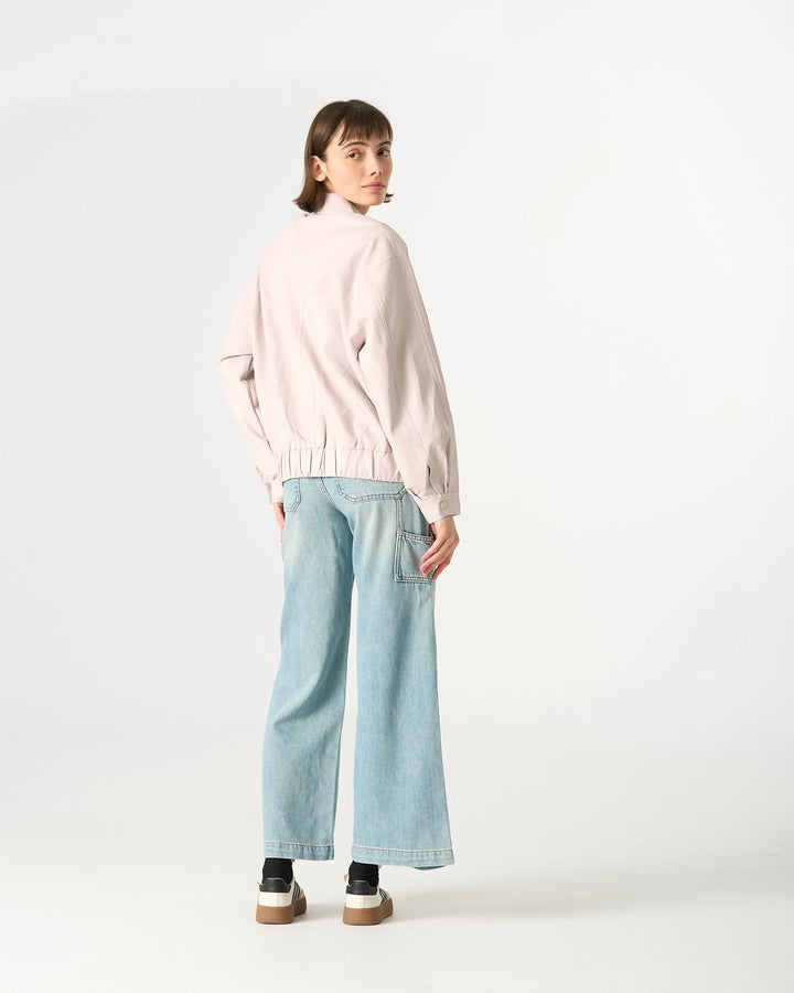 An image of a   3255C Vegan Leather Jacket by  Mirra Masa