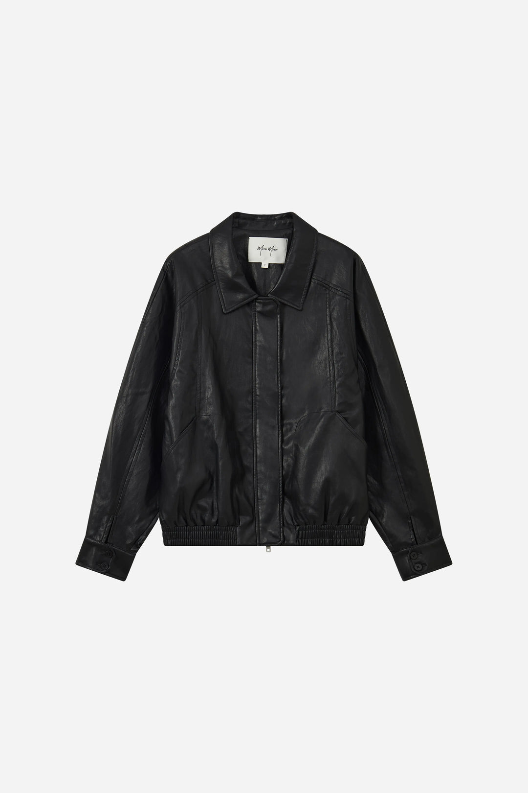 An image of a   3255C Vegan Leather Jacket by  Mirra Masa