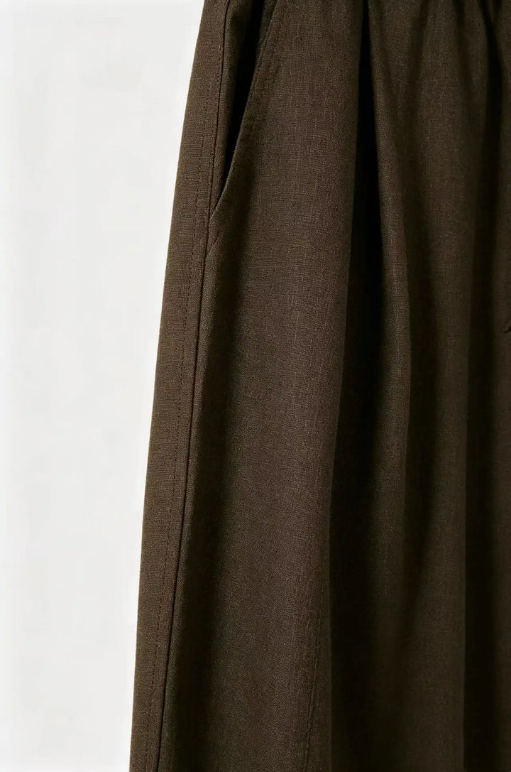 An image of a   32596 Wide Leg Drawstring Pants by  Mirra Masa