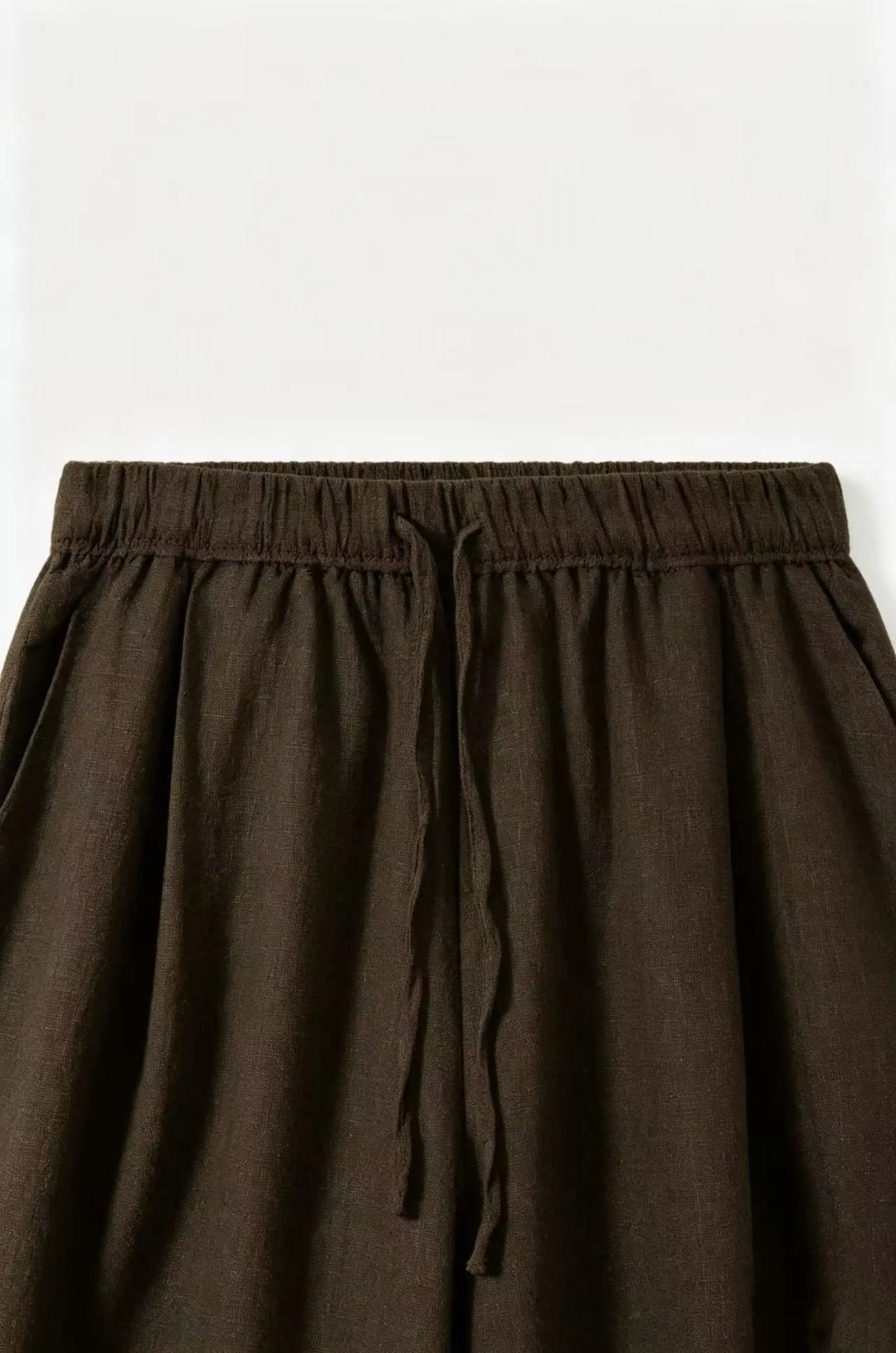 An image of a   32596 Wide Leg Drawstring Pants by  Mirra Masa