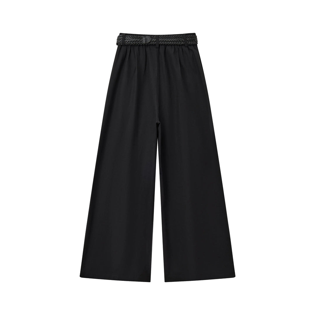 An image of a   32640 Pleated Wide-Leg Pants by  Mirra Masa