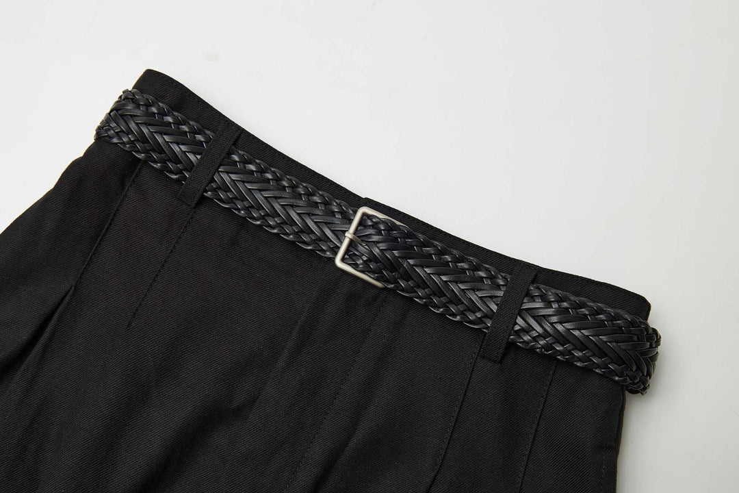 An image of a   32640 Pleated Wide-Leg Pants by  Mirra Masa