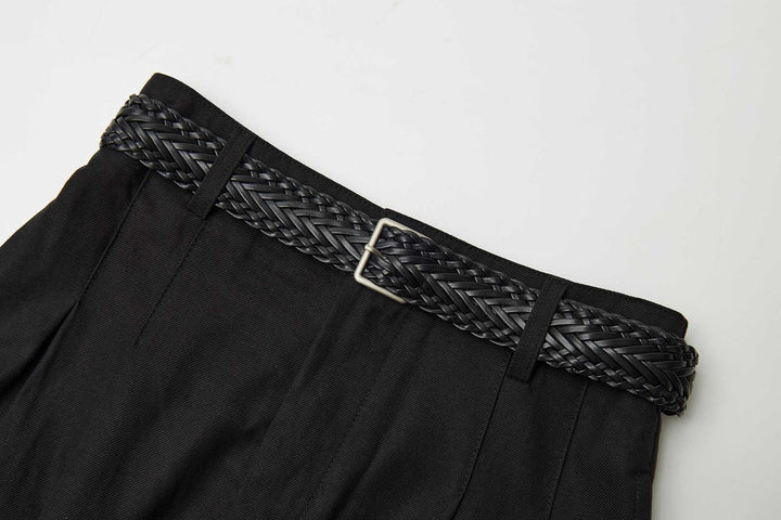 An image of a   32640 Pleated Wide-Leg Pants by  Mirra Masa