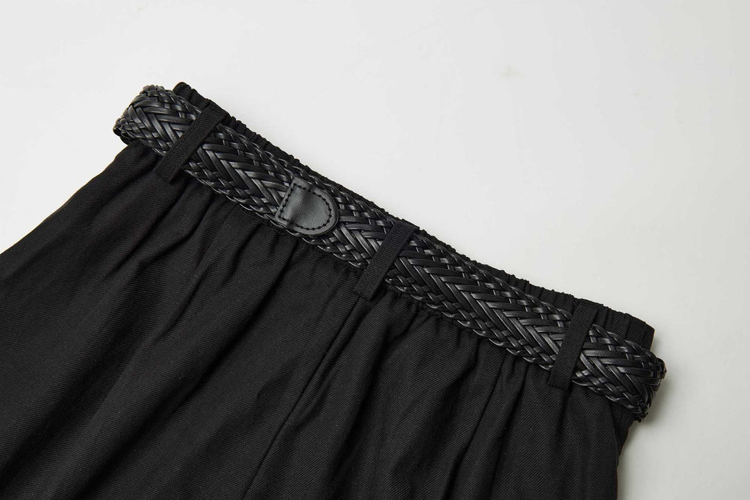 An image of a   32640 Pleated Wide-Leg Pants by  Mirra Masa