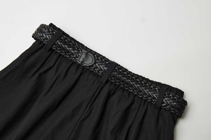 An image of a   32640 Pleated Wide-Leg Pants by  Mirra Masa