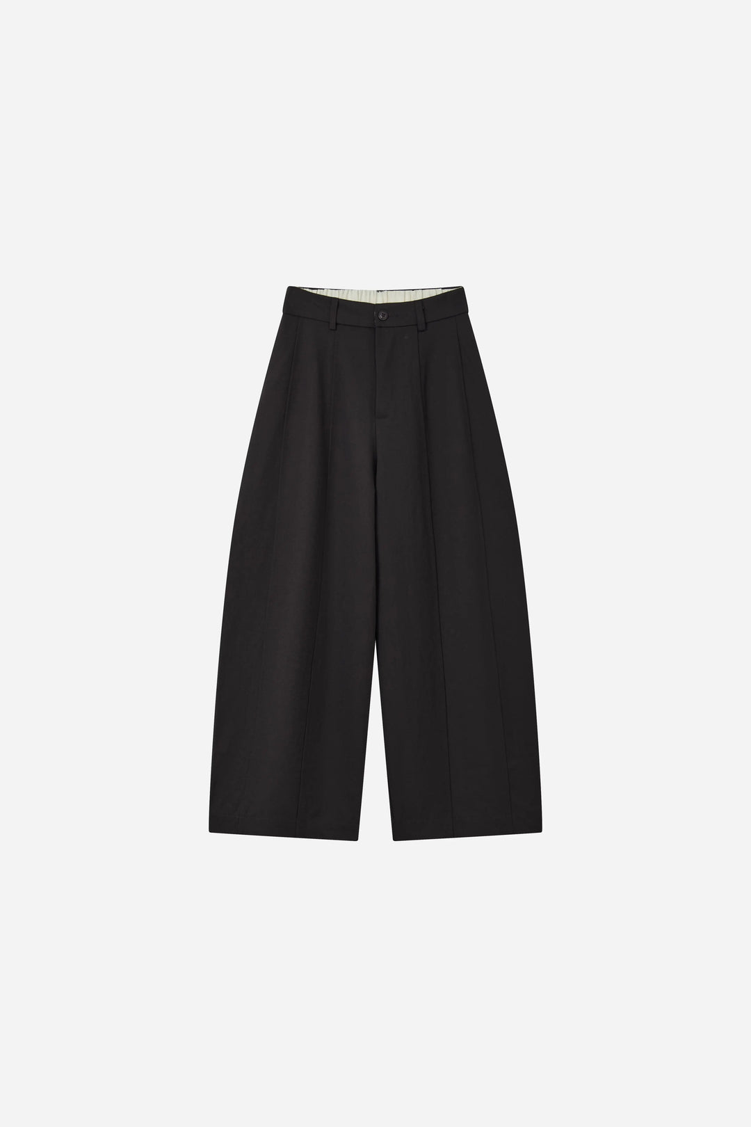 An image of a   32708 Sculpted Barrel-Leg Trousers by  Mirra Masa