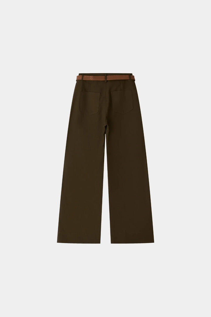 An image of a   32713 Belted Wide Leg Pants by  Mirra Masa