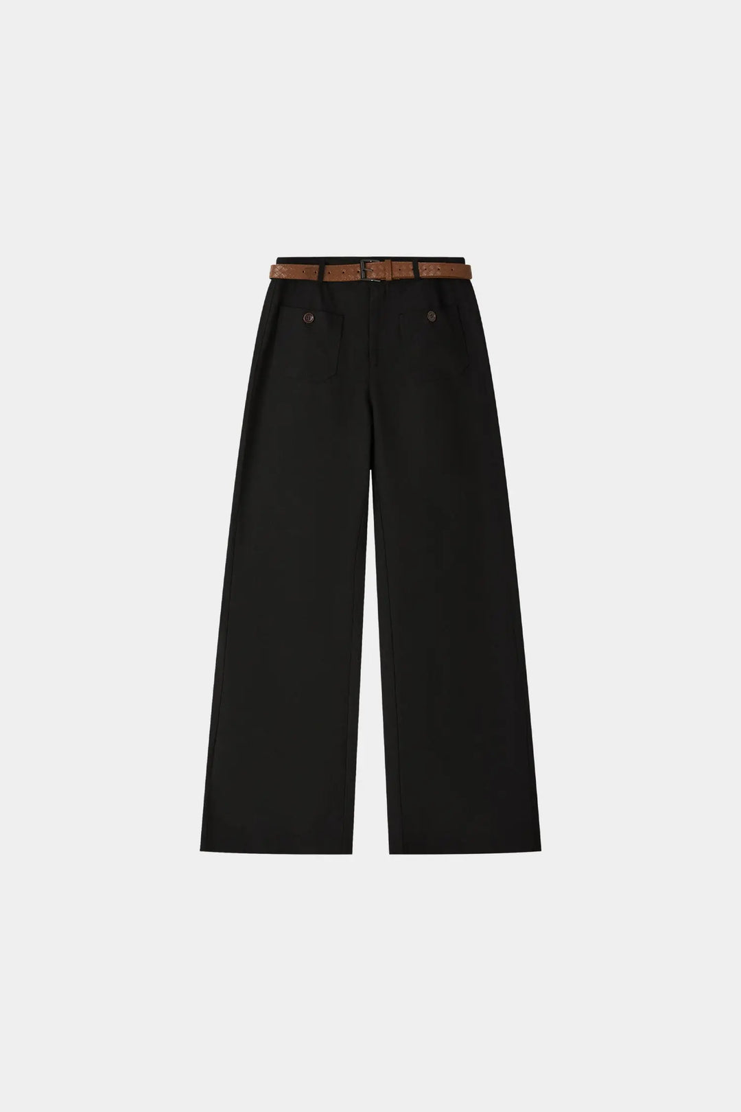 An image of a   32713 Belted Wide Leg Pants by  Mirra Masa