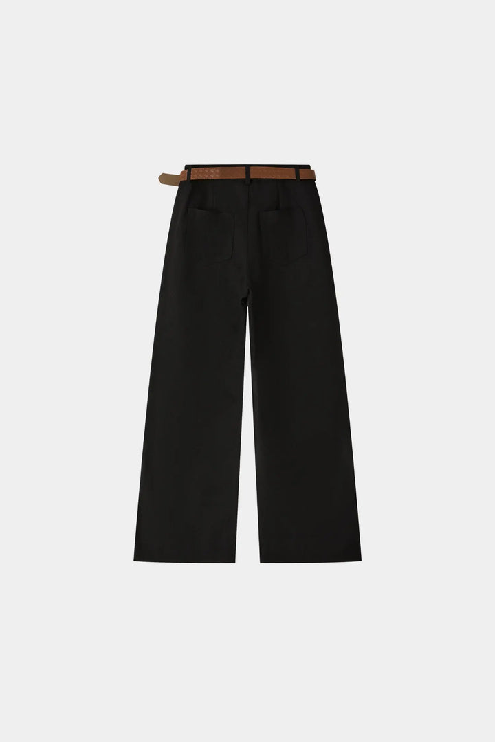 An image of a   32713 Belted Wide Leg Pants by  Mirra Masa