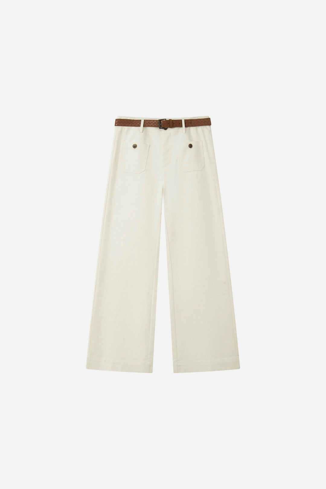 An image of a   32713 Belted Wide Leg Pants by  Mirra Masa