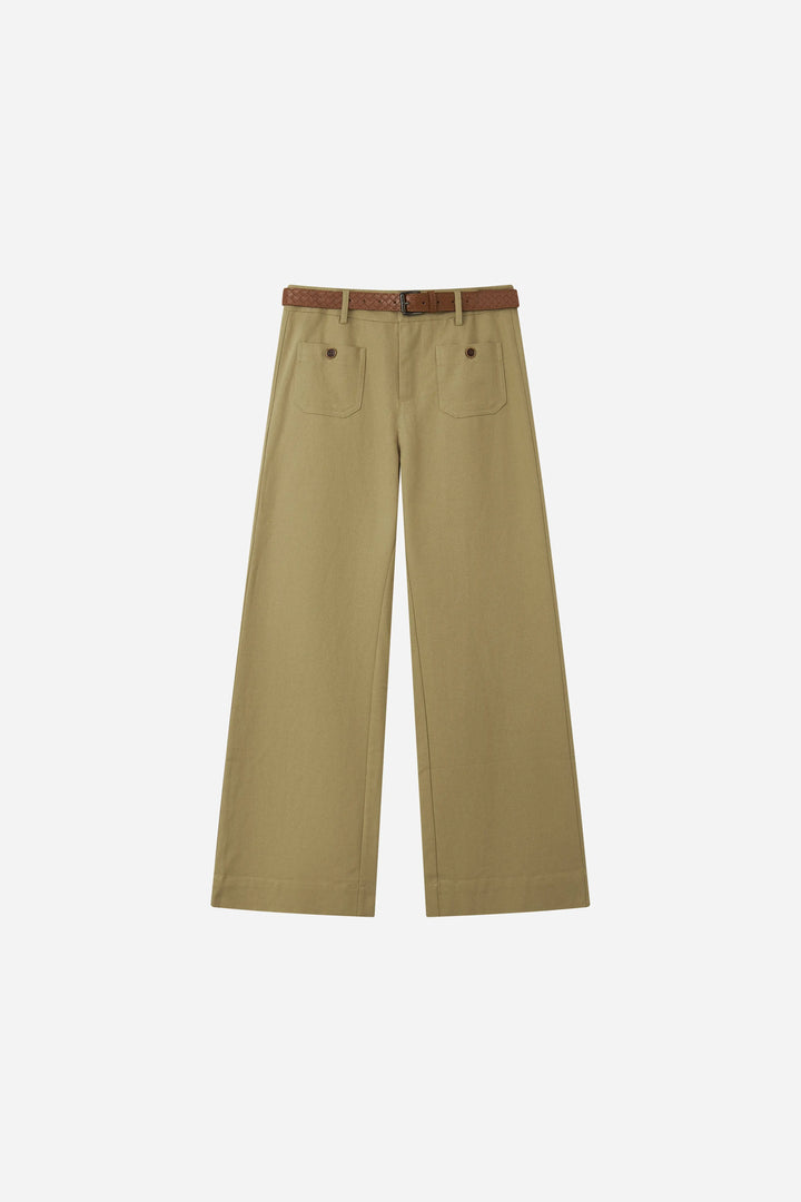 An image of a   32713 Belted Wide Leg Pants by  Mirra Masa