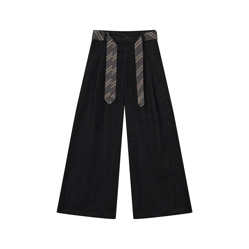 An image of a  Black / Large 32771 Wide Leg Pants by  Mirra Masa