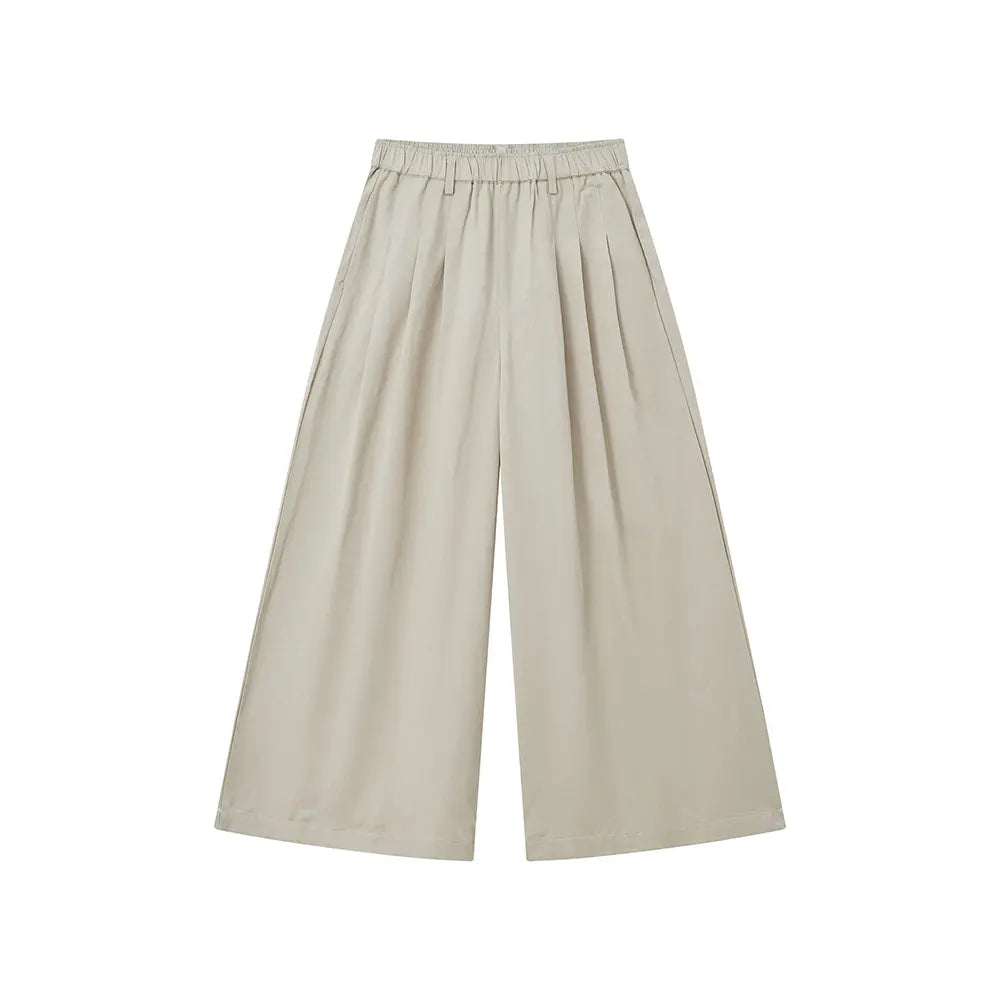 An image of a  Almond / Large 32789 Wide Leg Pants by  Mirra Masa