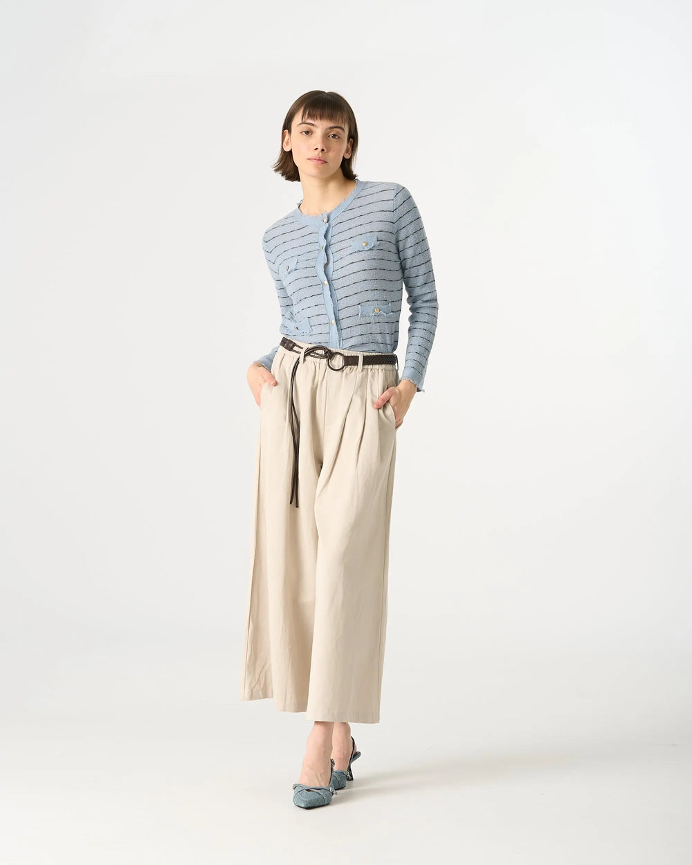 An image of a   32789 Wide Leg Pants by  Mirra Masa