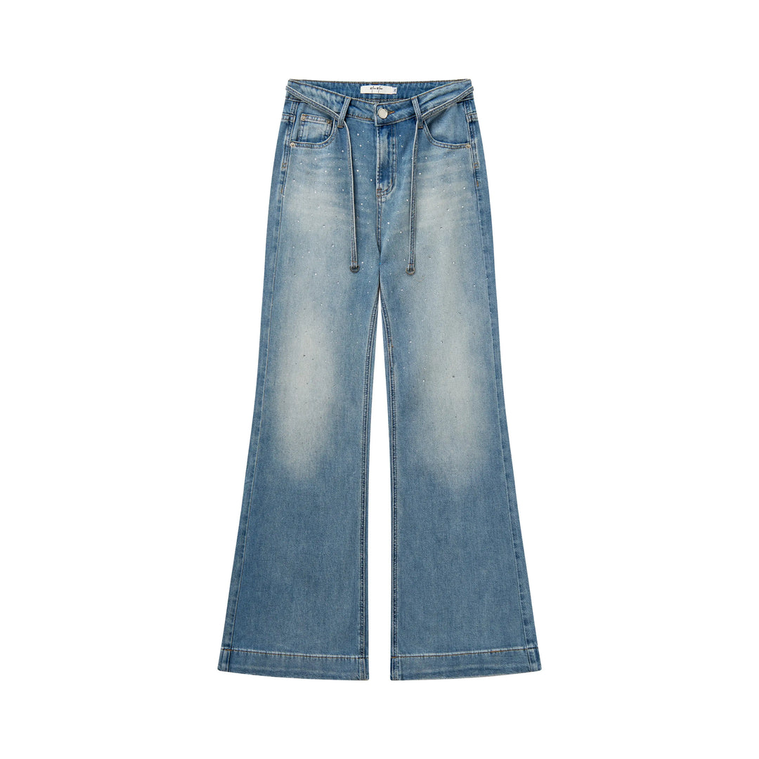 An image of a   32822 High-Waist Sparkle Jeans by  Mirra Masa
